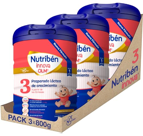 Nutribén Innova 3 - Leche en Polvo Bebé Crecimiento | Fórmula a partir de los 12 Meses | sin...
