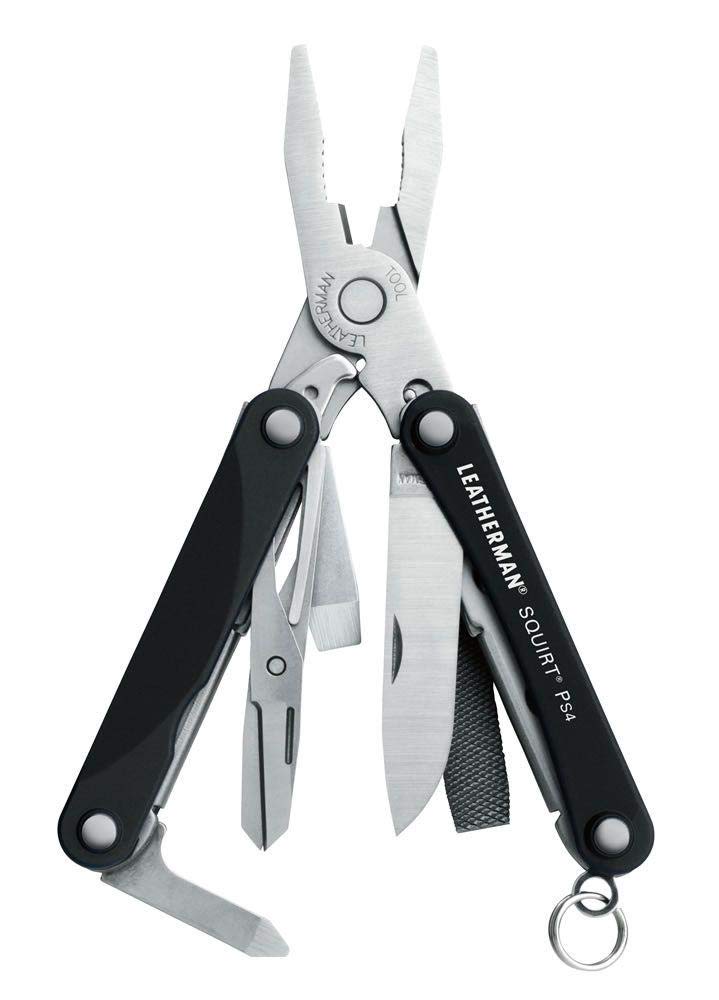 LEATHERMANSquirt Ps4 Multi-Tool, Black, 9 Tools