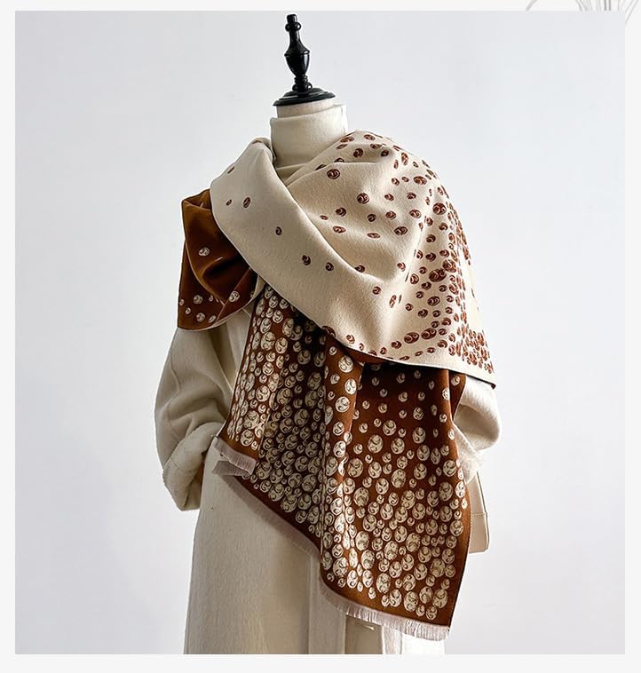 FairyCity Women's Soft pashmina Shawl Oversized Winter Warm blanket Scarf Long Cashmere Shawls Wraps Geometric patterns - Image 2