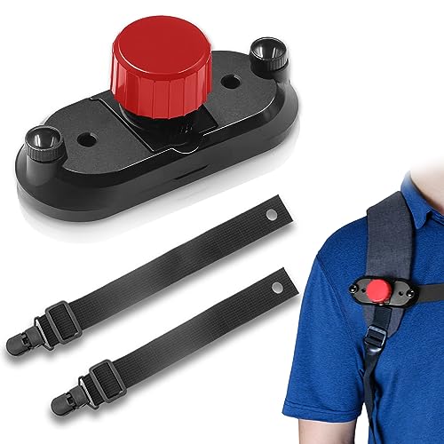 Soporte para paraguas manos libres, apto para manos libres, arnés de paraguas para mochilas, indispensable para exteriores, viajes, 1 pieza, rojo