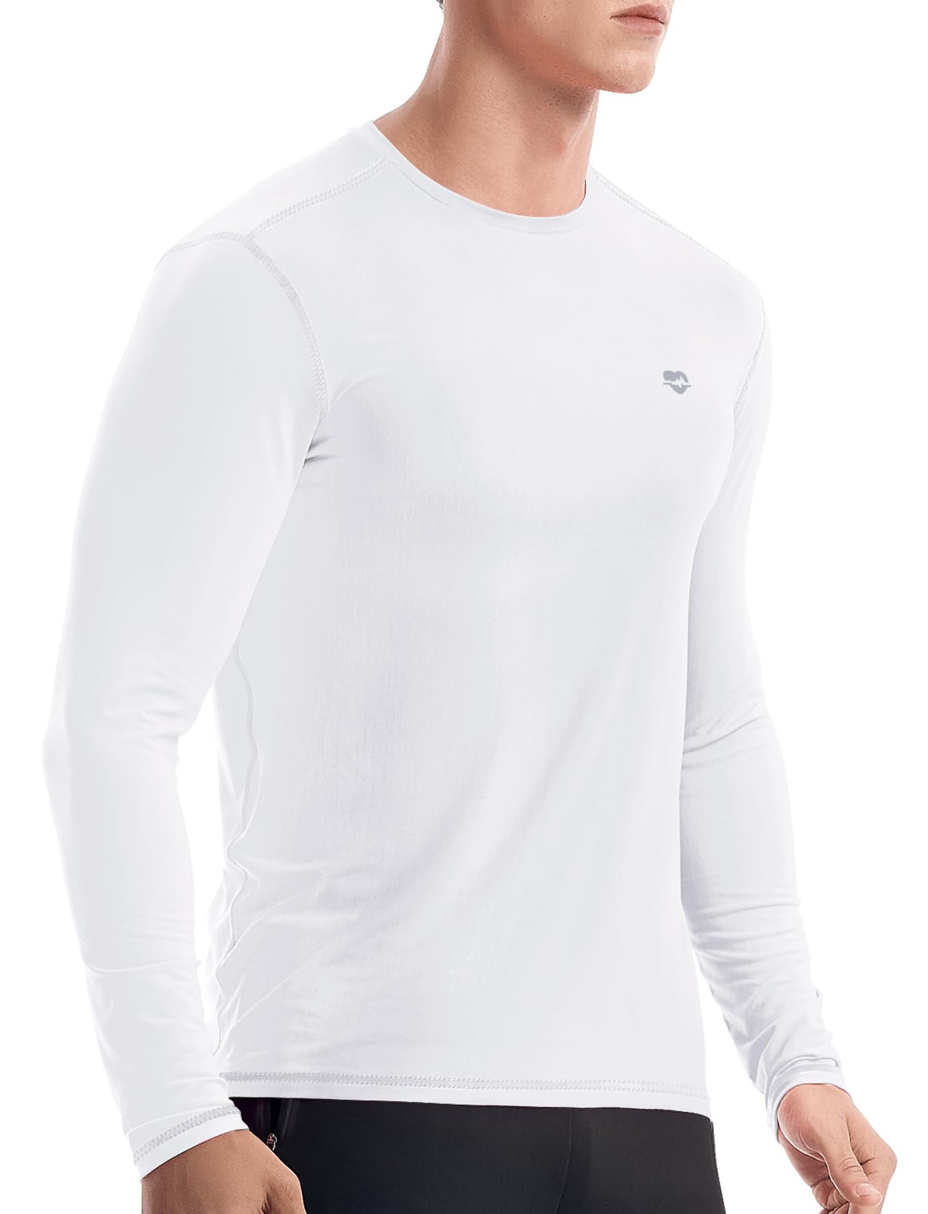 Zengjo Mens Baselayer Shirt Long Sleeve Athletic Running T Shirts Lightweight Undershirt