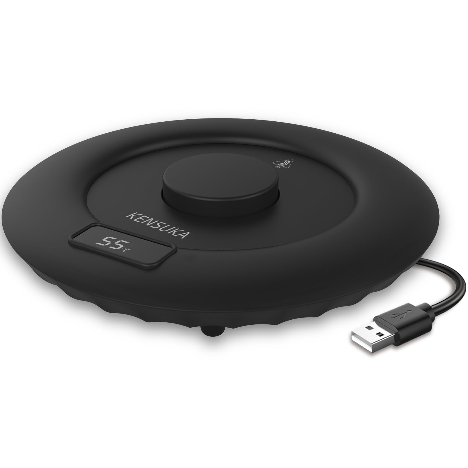 Biurowy podgrzewacz do kubków USB, praca indukcyjna grawitacyjna, stała temperatura 55℃, wejście zasilania 5V/2A, można prać wodą.