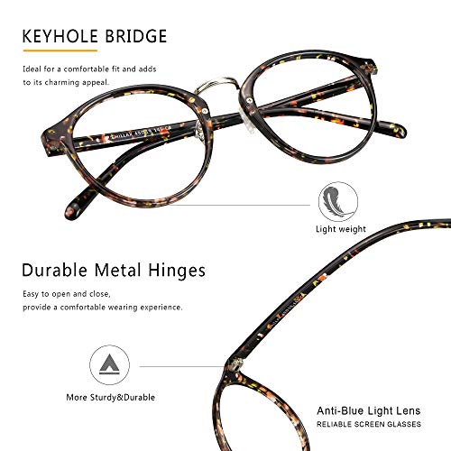 Image of Blue Light Blocking Glasses 3 Pack Square Frame Computer Gaming Reading Glasses Men Women Anti Eyestrain
