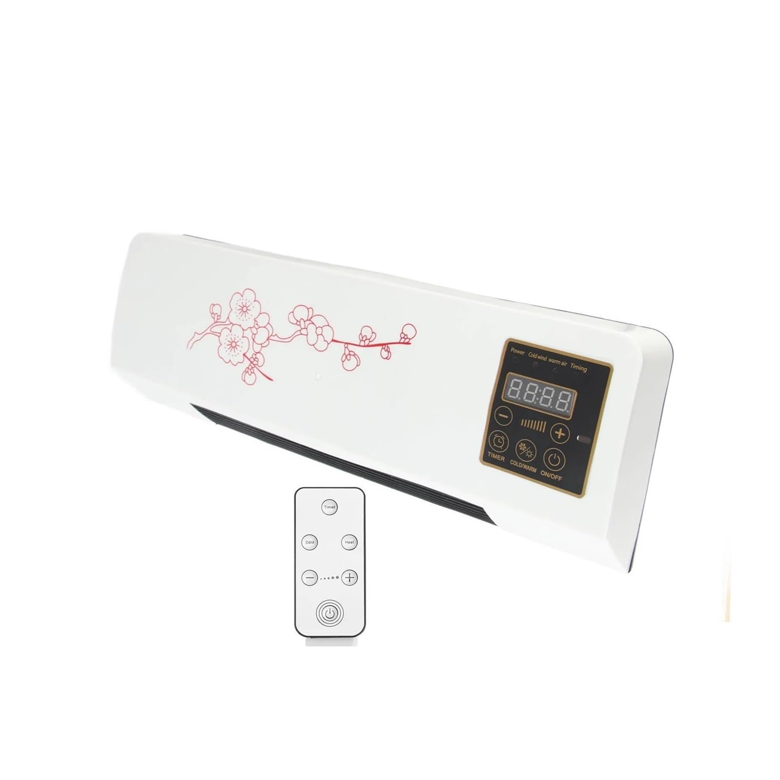 Termoventilatore da parete, protezione termica con timer
