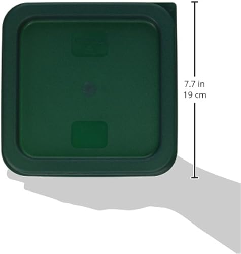 Miniatura 4 de Winco Cubierta cuadrada de polietileno, se adapta a 6 y 8 cuartos de galón, color rojo