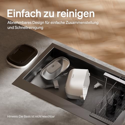PETLIBRO Katzenbrunnen Kabellos mit Bewegungsmelder Dockstream Trinkbrunnen für Katze Kabellos, Batteriebetrieben Katzen Trinkbrunnen mit Akku 5000mAh, 23dB Ultraleise, Einfache Reinigung, BPA-frei