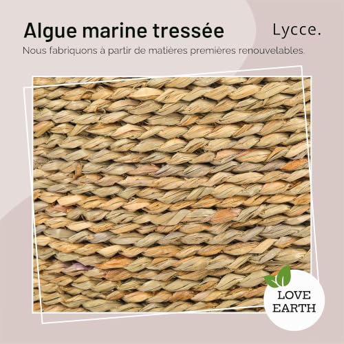 Panier de rangement pour jouets et linge en jonc bicolore Lycce - 5