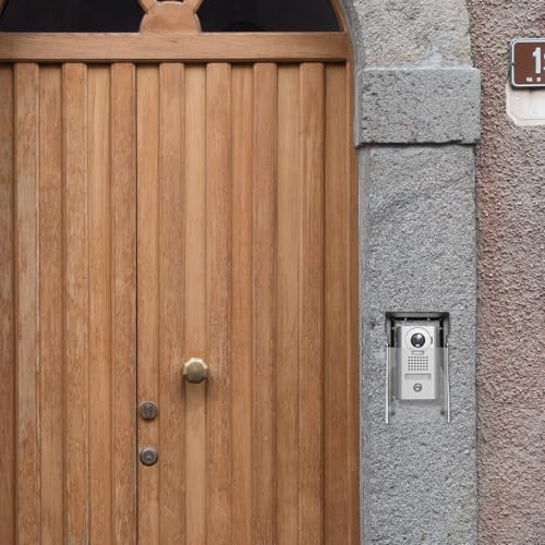 Cubierta para timbre impermeable con metal resistente a la intemperie 7