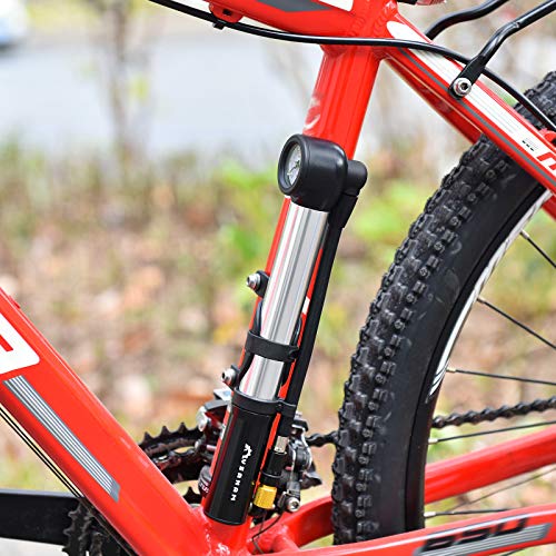 Conjunto de bomba de bicicleta, Romacci Mini bomba de bicicleta Bomba de bicicleta 150 PSI Bomba de