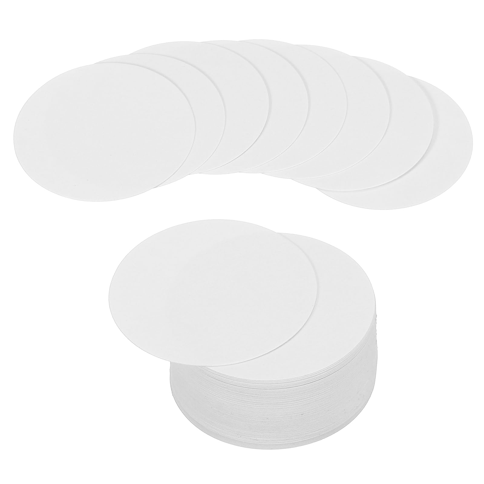 PATIKIL 60 Sheet Circle Card Stock, 3 Inch Round Cutouts Paper Thick Cardstock Coaster for DIY Craft Projects Printing Supplies Bulletin Board Decor, White