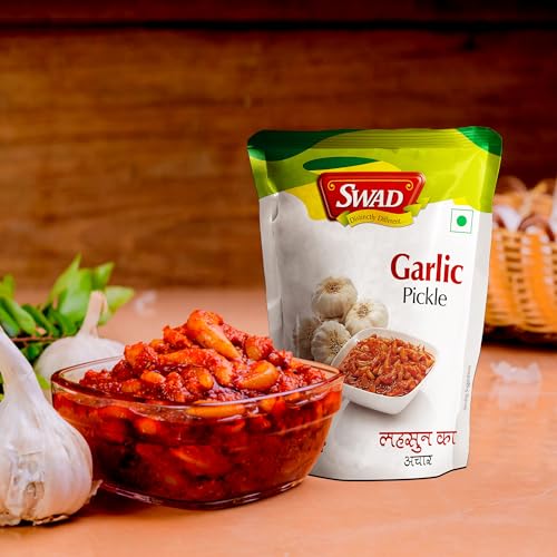 Image of SWAD Distinctly Different and Delicious Garlic Pickle /Lahsun Achar - 200g Pack of 5