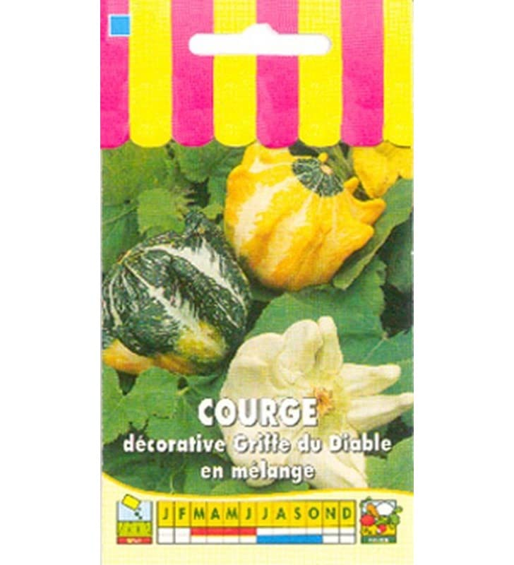 Graines De Coloquinte Indian Mix LES GRAINES BOCQUET - 3g - Légume Décoratif à Petits Fruits
