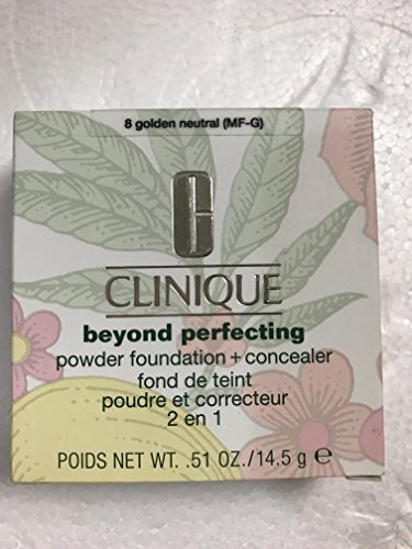 Clinique Beyond Perfecting Foundation 0.51 Oz Golden Neautral Clinique/Beyond Perfecting Powder Foundation+conceal 8 Gold Neutral 0.51oz(15ml)