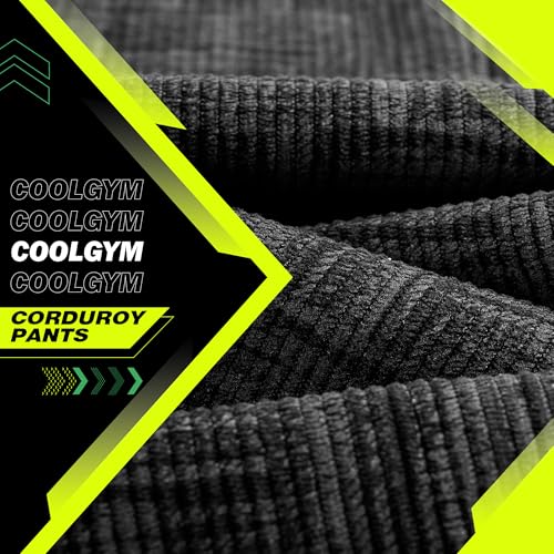 Mens Corduroy Casual Pants Warm Straight Leg Loose Fit with Pockets Drawstring Elastic Waist Vintage Sweatpants Baggy2