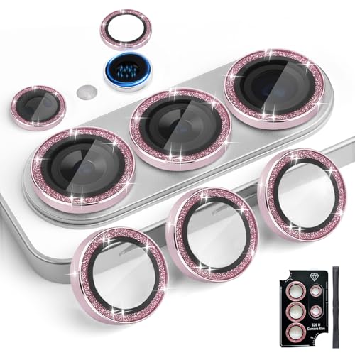 Bague objectif Galaxy S26 Ultra en verre trempé anti-rayures rose