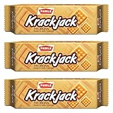 Parle Krackjack Biscuits, India’s First and Original Sweet and Salty Biscuit, Product of India, 3 packs (60g each)