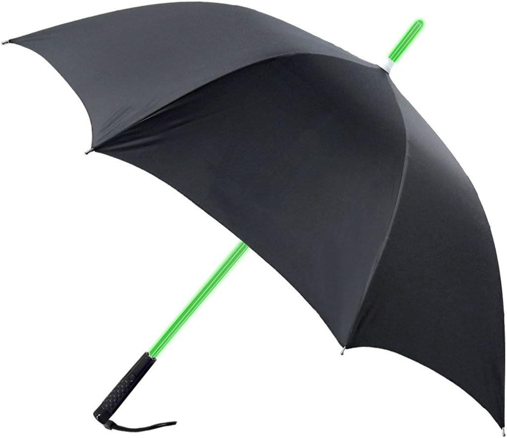 Black 48-inch LED Shaft Umbrella