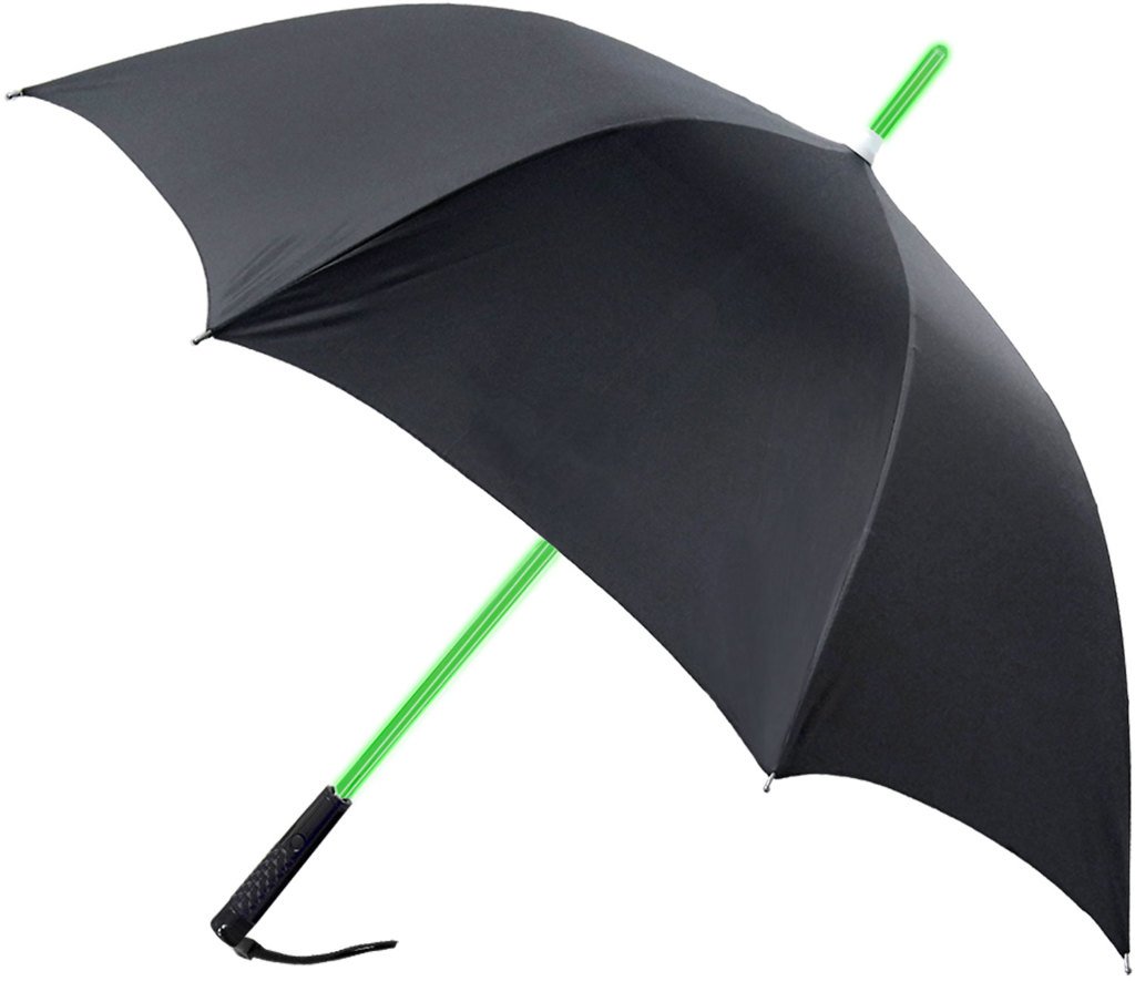 RainWorthy Black 48-inch LED Shaft Umbrella