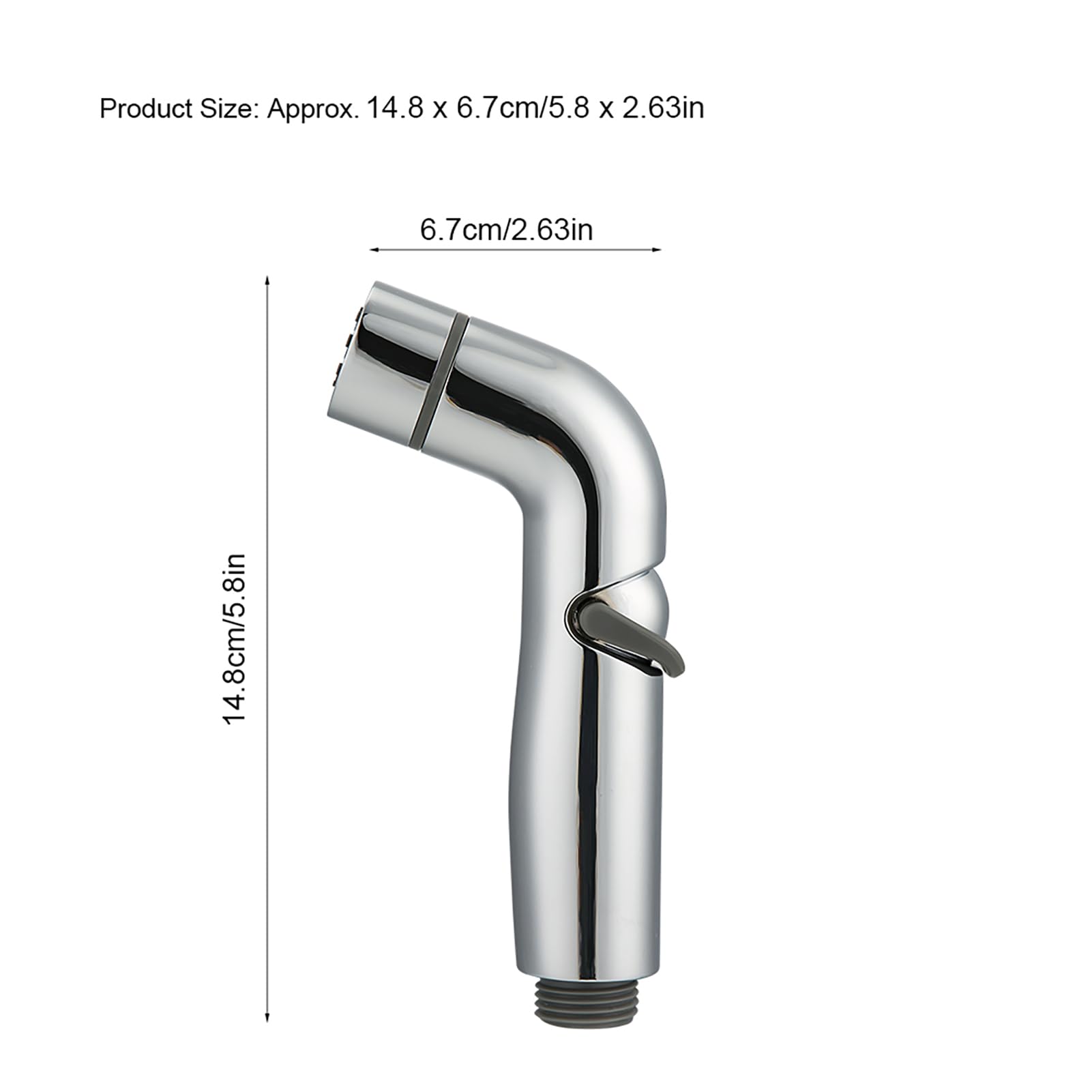 Bidet słuchawka prysznicowa, regulowana słuchawka prysznicowa z tworzywa ABS, ręczna głowica natryskowa, do prysznica, łazienki, toalety