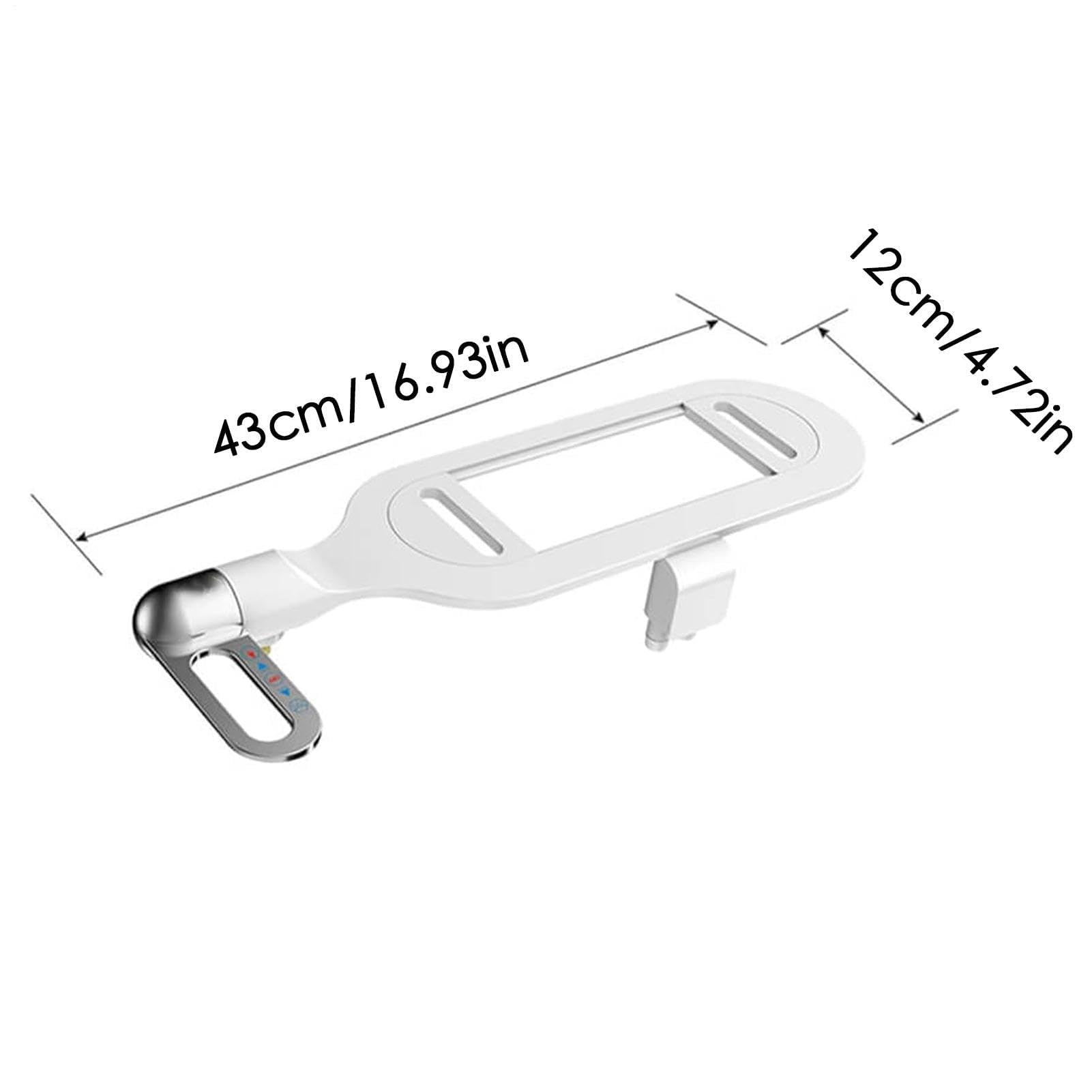 Accesorio de bidé no eléctrico para inodoro con doble boquilla, presión de agua ajustable, material ABS, ideal para baños domésticos y hoteles, solución de higiene ecológica