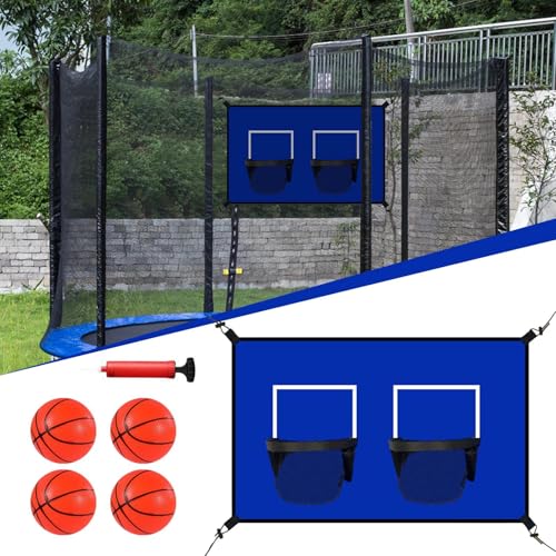 Jeu basket pour trampoline interactif avec paniers et accessoires - 7