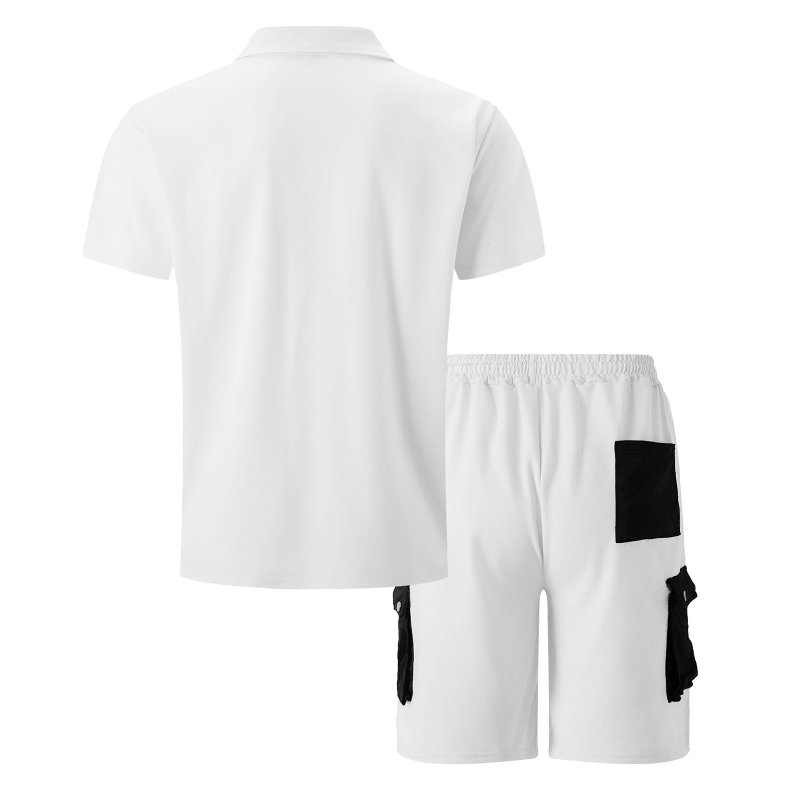 Męski zestaw joggingowy letni zestaw treningowy siłownia mężczyźni szybkoschnący luźny komplet 2-częściowy t-shirt z krótkim rękawem i szortami na wyjście rekreacyjne