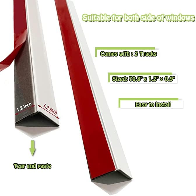 Miniatura 4 de FHSBLINDS Bloqueadores de luz de PVC 100% opacos para persianas y persianas Bloquean la luz a lo largo de los lados de las persianas opacas, ideal