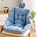 Odwracalna Poduszek Do Siedzenia Fotela, Kształt Muszli Ciepłe Pluszowe Grube Poduszki Do Siedzenia Na Krzeso, Poduszki Krzesło Miękkie Pad Siedzenia Kuchnia, Jadalnia, Biuro,Blue-45x45cm