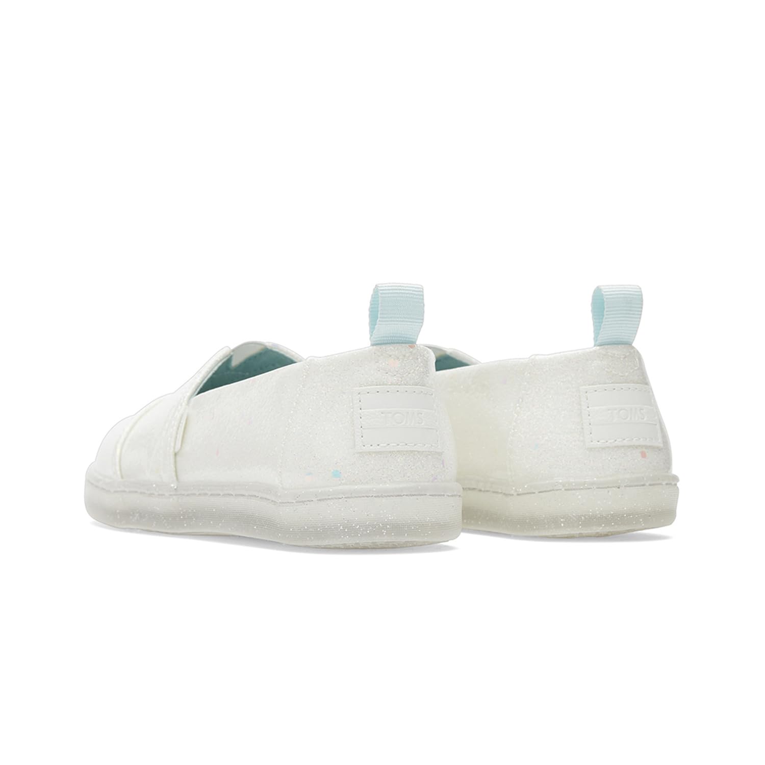 TOMS Classic Alpargata, Mocasín plano Niñas, White Confetti Coated Glitter, 35 EU