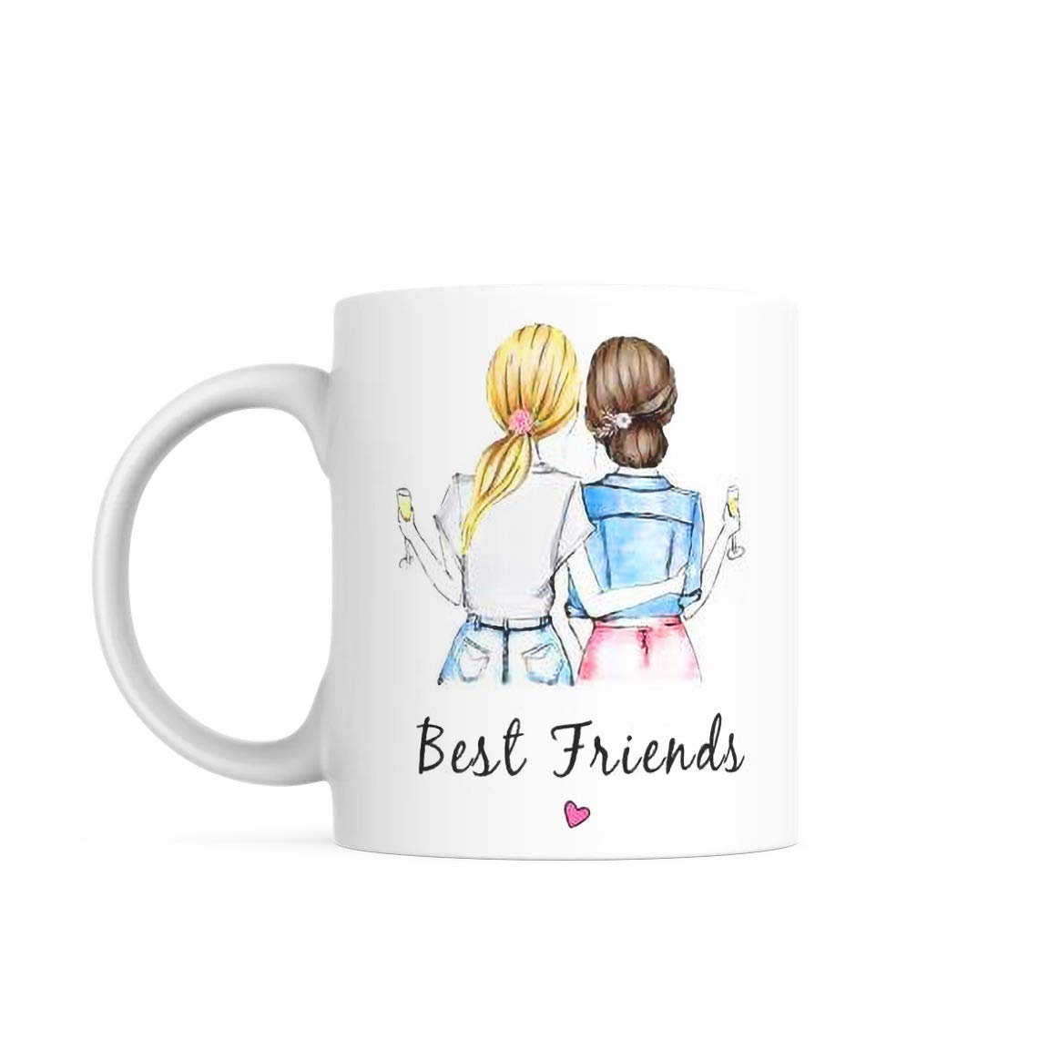 PUREZENTOCeramic Coffee Mug - 1 Piece, White, 350 ML