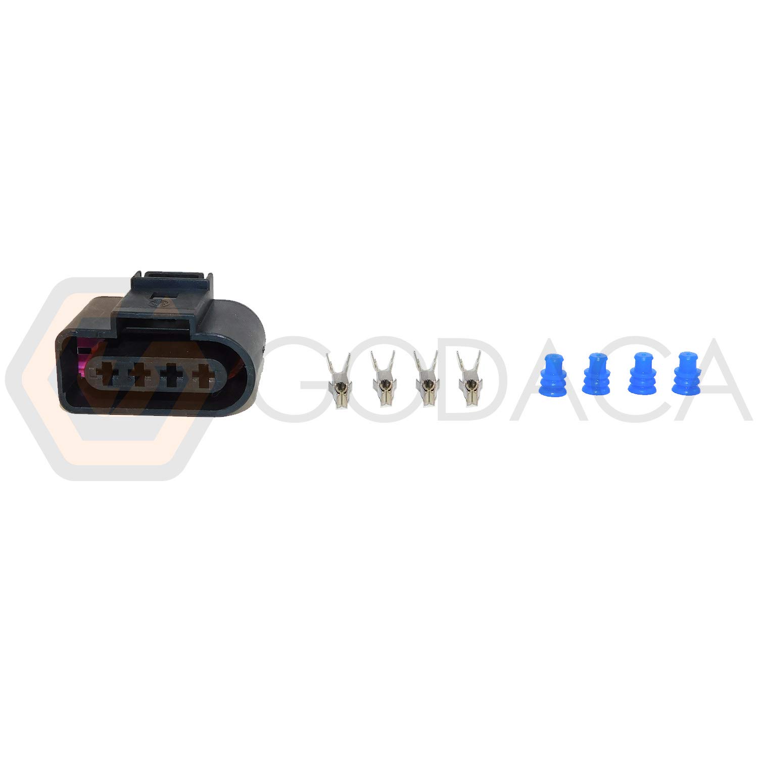 4 Connecteurs Bobine D'allumage 4 Pins No.1J0973724 - Pour VW, Audi, Neufs !