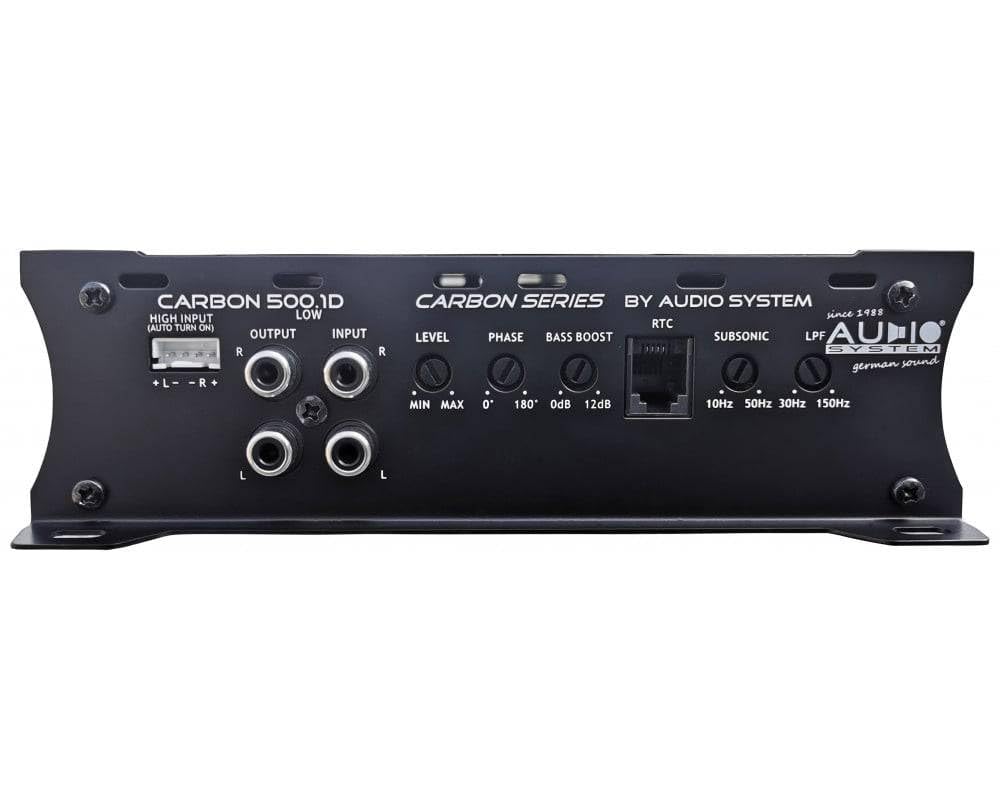 Audio System CARBON 500.1 D Mono 1 Kanal Digitaler Mono-Verstärker 500 Watt RMS