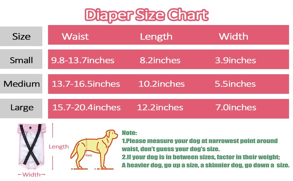 Image of Washable Female Dog Diapers, Reusable Doggies Diapers and Puppies Dogs Heat Panties for Gril & Boy Dogs Periods (Medium (Pack of 3), Gray Pink Purple)