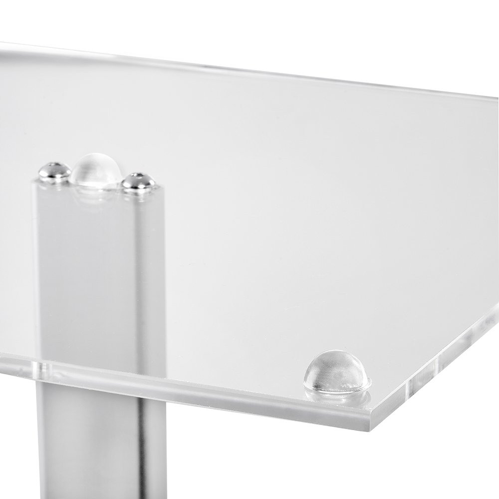 Ständer 900mm mit Fuß aus Acrylglas passend für viele Zeigis® Losboxen | Für die erhöhte Präsentation von vielen Zeigis Losboxen in 15 und 20cm, einfach Befestigung mit 2 Schrauben
