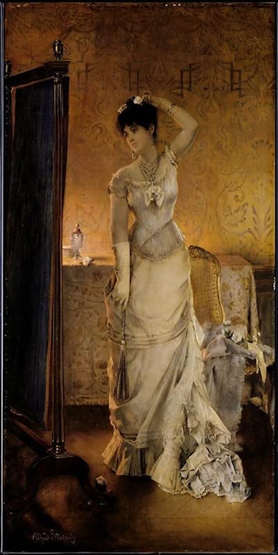 Alfred Stevens d'hiver affiche pour un salon moderne au style chaleureux