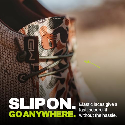 Image of Gator Waders Womens Camp Shoes - Breathable Slip-On Loafers - Elastic Laces - Ultralight All Day Cushioning - Fitted Feel
