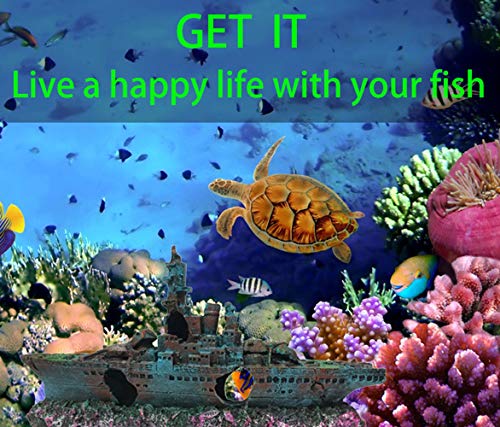 SLOCME Aquarium Shipwreck Decorations Fish Tank Ornaments - Resin Material Sunken Ship Decorations, Eco-Friendly for Freshwater Saltwater Aquarium Betta Fish Decorations - Image 6