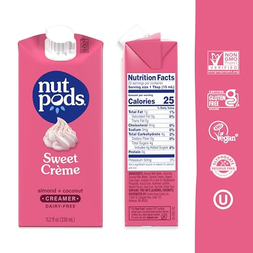 Nutpods Sweet Crème Non Dairy Coffee Creamer, Sweetened With Organic Cane Sugar, Made From Almonds And Coconuts, Gluten Free thumb #1