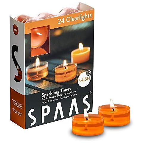 Spaas 24 Velas Aromáticas de Té con Taza Transparente Cover