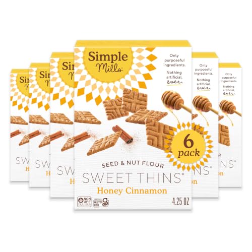 Simple Mills Sweet Thins Honey Cinnamon Cookies, 6pk, 4.25oz