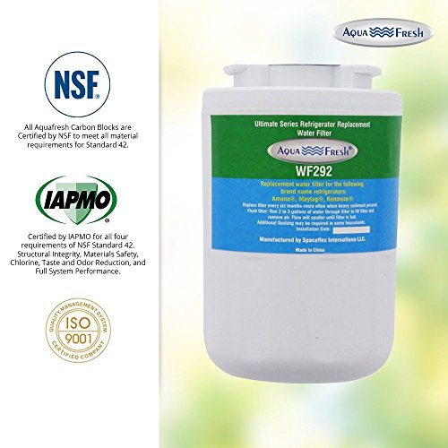 Aqua Fresh Replacement For 12527304 Refrigerator Water Filter Compatible With Amana 12527304 Wf401 Clean N Clear, 12527304, Wf401S, Wf401P, 46-9014, 46-9904 Refrigerator Water Filter (3 Pack) #TOP6