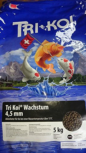Tri Koi Wachstum - Qualitäts-Koifutter - 4,5 mm (5 kg)