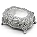 AVESON Rectangle Vintage Metal Jewelry Box Trinket Gift Box Chest Ring Case for Girls Ladies Women, Small