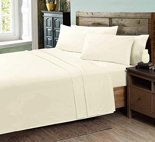 Plain Dyed V Shaped Pillow Cases Covers Only - Linen Poly Cotton Fabric 12 Colors Choice (Cream V-Case One Piece)