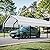 Shintenchi 12x20 FT Metal Carport, Oversized Carport Garage with Enhanced Base, Outdoor Galvanized Car Shelter, Heavy Duty Carports Canopy, for Car, Boats and Tractors, White