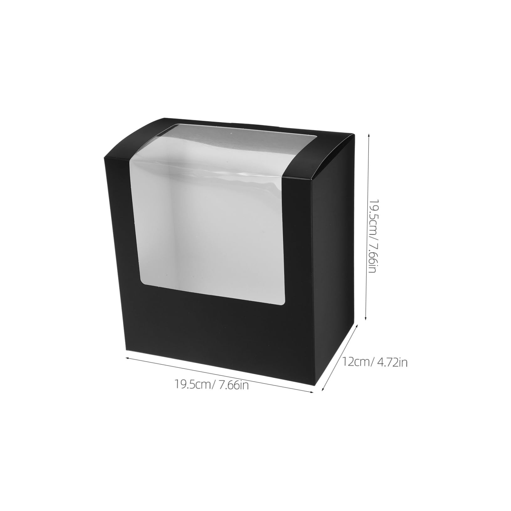 TOVINANNA 2pcs Clear Hat Holder Box with Window Cardboard Billed Cap Storage Organizer for Baseball Caps Cowboy Hats Stylish Display and Travel Friendly Design