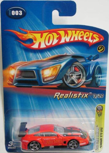Hot Wheels 2005 First Editions 1:64 Scala Realistix Arancione Ferrari 575 GTC Die Cast Car #003