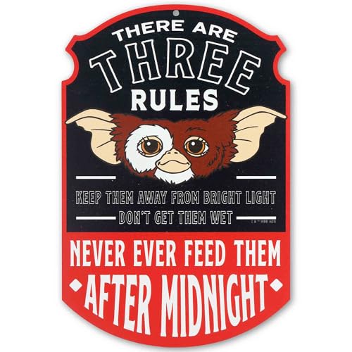 Gremlins There are Three Rules Metal Wall Decor - Fun...