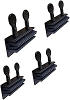 Vista 13 de QCAA Cerradura de seguridad para ventana deslizante con forro de vinilo, cerradura a prueba de niños, aluminio, blanco, paquete de 4, fabricado