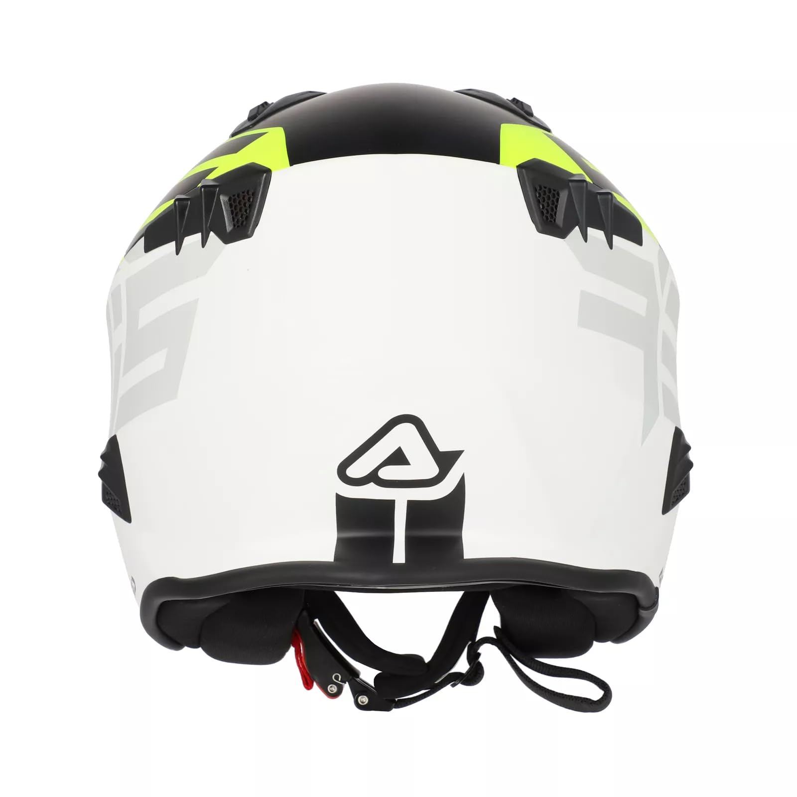 Acerbis Casco Jet Aria Graphic, Negro/Amarillo flúor, Talla M